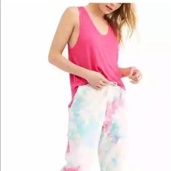 We the free pink plunge tank top 8057 people Soft Vneck Medium - Picture 1 of 11